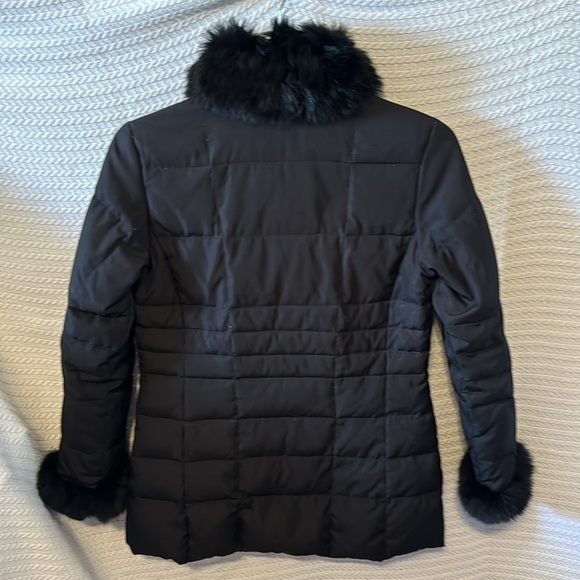 Marvin Richards, black winter coat W rabbit fur trim size PP fits like a small - Picture 11 of 13